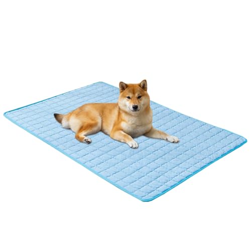 Tioheam Hundekühlmatte - Katzen Kühlunterlage - wasserdichte rutschfeste Atmungsaktive 68X48 cm für Welpen Kennel Außenbereich und Reise Tioheam Hundekühlmatte - Katzen Kühlunterlage - wasserdichte rutschfeste Atmungsaktive 68X48 cm für Welpen Kennel Außenbereich und Reise von Tioheam