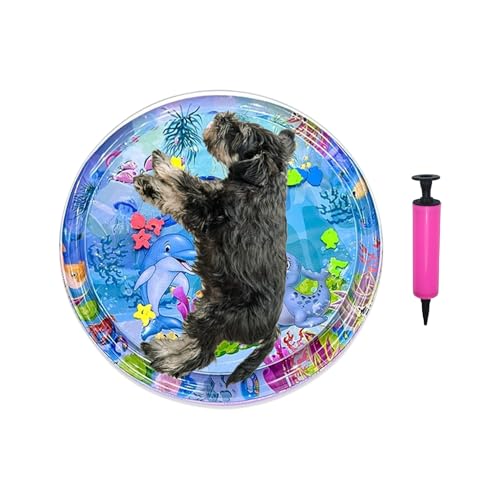 Tioheam Katzen Wasserspielmatte | Welpen Wasserbett Mit Aufblasbarer Pumpe | Baby Krabbelunterlage Verdicktes Haustier Kühlkissen Für Zuhause Outdoor Reise Heiße Boden Indoor Katzen Langeweile Tioheam Katzen Wasserspielmatte | Welpen Wasserbett Mit Aufblasbarer Pumpe | Baby Krabbelunterlage Verdicktes Haustier Kühlkissen Für Zuhause Outdoor Reise Heiße Boden Indoor Katzen Langeweile von Tioheam
