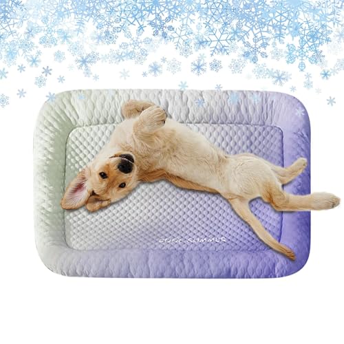 Tioheam Kühlmatte Für Haustiere Für Hunde | Atmungsaktive Kühlunterlage für Haustiere,Tragbare Schlafunterlage Für Hunde Katzen Kleintiere Wohnung Reise von Tioheam