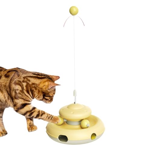 Tioheam Plattenspieler Ballspielzeug, Cat Track Toy,Buntes Katze Selbstvertretung Spielzeug - Lustiges Trainingsballspiel, tragbare Haustiervorräte für Zuhause, Reisen Tioheam Plattenspieler Ballspielzeug, Cat Track Toy,Buntes Katze Selbstvertretung Spielzeug - Lustiges Trainingsballspiel, tragbare Haustiervorräte für Zuhause, Reisen von Tioheam