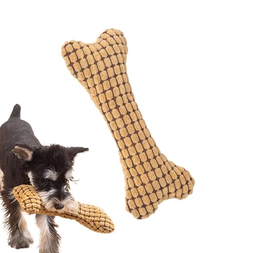 Tioheam Quietschendes Plüsch-Hundespielzeug,Quietschendes Plüsch-Hundespielzeug - Quietschendes, gefülltes Knochen-Kauspielzeug | Interaktives Haustierspielzeug mit Zähneknirschfunktion für kleine Tioheam Quietschendes Plüsch-Hundespielzeug,Quietschendes Plüsch-Hundespielzeug - Quietschendes, gefülltes Knochen-Kauspielzeug | Interaktives Haustierspielzeug mit Zähneknirschfunktion für kleine von Tioheam