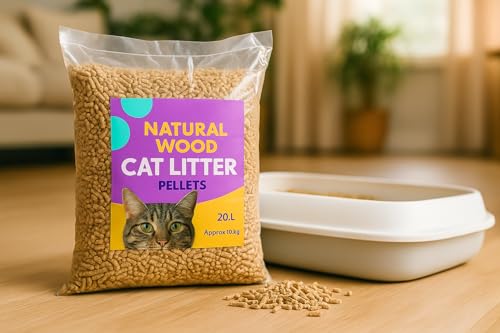 Tip Top Animal Katzenstreu aus Naturholz, 20 l, 10 kg, parfümfrei, biologisch abbaubar von Tip Top Animal