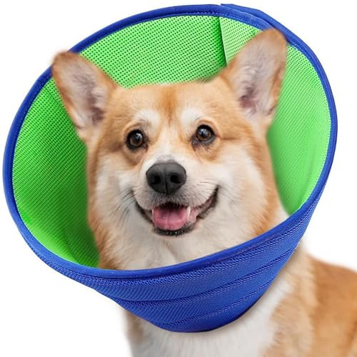 Hundehalsband, Genesungshalsband, schützende Genesungshalsbänder für Haustiere, Anti-Biss, weiches Kegelhalsband, atmungsaktiv, bequem, elisabethanisches Halsband, Kegel, Anti-Biss/Lecken, für von Tiryns