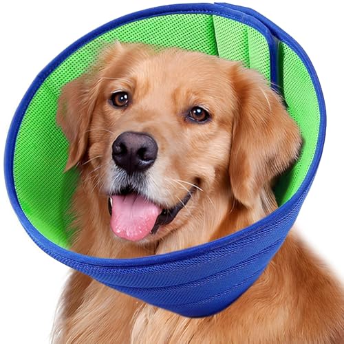 Hundehalsband, Genesungshalsband für Hunde, schützende Genesungshalsbänder, Halsband, Operation, Welpen, schnelle Heilung, atmungsaktiv, bequem, elisabethanisches Halsband, Kegel, Anti-Biss/Lecken für von Tiryns