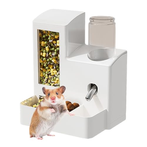Tisujune Hamster Trinkflasche, Nagetier Futterautomat, Kippsichere Interaktive Trinkflasche Für Nager Und Kleintiere Innen- Und Außenbereich Wohnzimmer Schlafzimmer Tisujune Hamster Trinkflasche, Nagetier Futterautomat, Kippsichere Interaktive Trinkflasche Für Nager Und Kleintiere Innen- Und Außenbereich Wohnzimmer Schlafzimmer von Tisujune