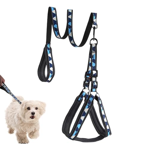 Tisujune Hundegeschirr mit Leine | Reflektierende Spaziergangsleine Für Welpen | Rutschfestes Atmungsaktives Geschirr Für Mittelgroße Hunde Zum Spazieren Training Outdoor Aktivitäten Haustier Tisujune Hundegeschirr mit Leine | Reflektierende Spaziergangsleine Für Welpen | Rutschfestes Atmungsaktives Geschirr Für Mittelgroße Hunde Zum Spazieren Training Outdoor Aktivitäten Haustier von Tisujune