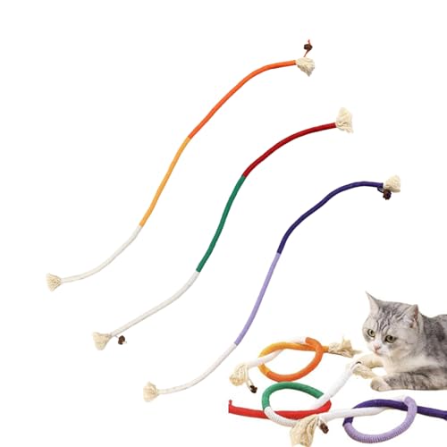 Tisujune Katzen Kau Spielzeug Schnur | Baumwolle Schnur Katzen Kauspielzeug,Interaktiv Zahnpflege für Kätzchen & Kleintiere Tisujune Katzen Kau Spielzeug Schnur | Baumwolle Schnur Katzen Kauspielzeug,Interaktiv Zahnpflege für Kätzchen & Kleintiere von Tisujune