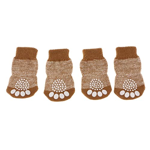 Tiuimk Haustier-Socken, kleine Größe, weiche Baumwolle, rutschfest, warm, 4 Stück von Tiuimk