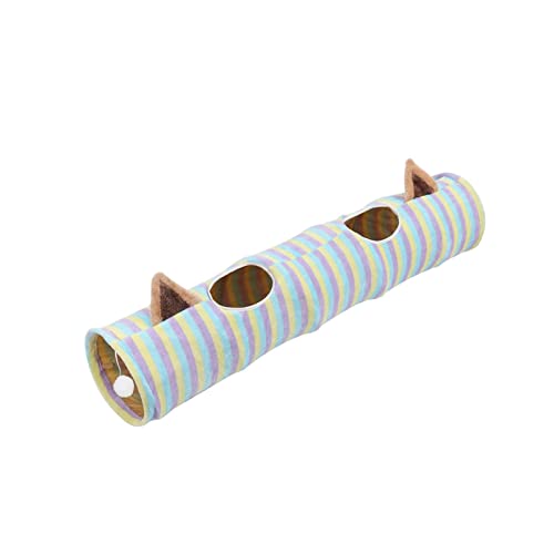 Tiuimk Katzenspielzeug, faltbar, Tunnel, Hundetunnel, interaktives Spielzeug für Kaninchen, Welpen, Streifen Tiuimk Katzenspielzeug, faltbar, Tunnel, Hundetunnel, interaktives Spielzeug für Kaninchen, Welpen, Streifen von Tiuimk