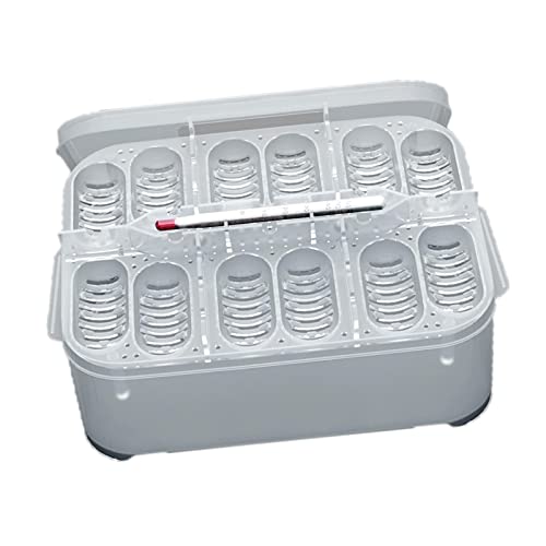 Tiuimk Reptilienei-Inkubator mit Thermometer – PP-Kunststoff, 6 Eierschlitze, Schimmelschutz Tiuimk Reptilienei-Inkubator mit Thermometer – PP-Kunststoff, 6 Eierschlitze, Schimmelschutz von Tiuimk