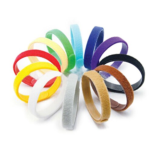 Tiuimk Verstellbares Nylon-Welpenhalsband – 12 Stück, 12 Farben, verstellbare Größe, langlebig und waschbar – keine Schnallen oder Clips von Tiuimk