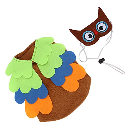 Tixiyu Lustige Hundekleidung Süße Welpe Kostüm Stylisches Haustierkleid mit Eulen -Cartoon -Muster für Halloween -Weihnachtsfeiern Jeden Tag Kleidung (XL) von Tixiyu