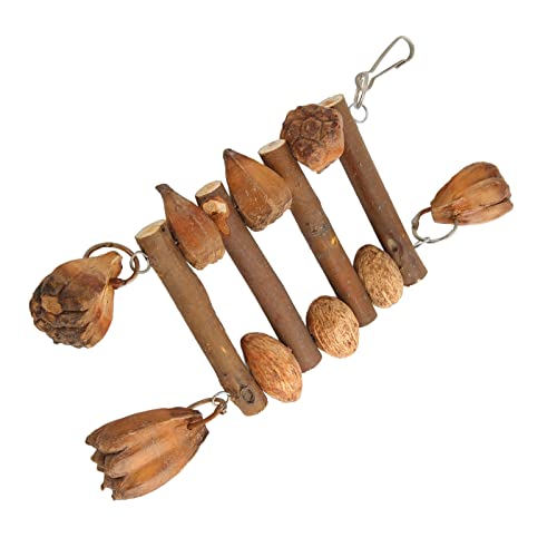 Tixiyu Vogel-Kauspielzeug, Natürliche Baumstämme, Nüsse, Handgefertigtes Papageienkäfig-Beißspielzeug für Aras, Turteltauben, Sittiche, Nymphensittiche Tixiyu Vogel-Kauspielzeug, Natürliche Baumstämme, Nüsse, Handgefertigtes Papageienkäfig-Beißspielzeug für Aras, Turteltauben, Sittiche, Nymphensittiche von Tixiyu