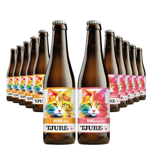 TJURE Cat Katzendrink Mischaktion 10 + 2 x 220ml - 6 x Huhn + 6 x Rind- Katzensuppe - Flüssignahrung für Katzen - Optimale Flüssigkeitszufuhr für trinkfaule Stubentiger- Leckerer Katzensnack TJURE Cat Katzendrink Mischaktion 10 + 2 x 220ml - 6 x Huhn + 6 x Rind- Katzensuppe - Flüssignahrung für Katzen - Optimale Flüssigkeitszufuhr für trinkfaule Stubentiger- Leckerer Katzensnack von Tjure