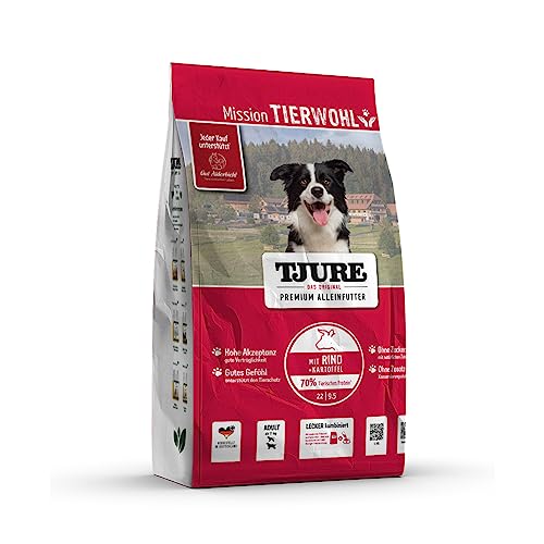 TJURE Trockenfutter - Rind & Kartoffel 7,5 kg | geeignet für ausgewachsene Hunde | ausgewogene Vollnahrung | optimale Verdauung | wichtige Nährstoffe von Tjure