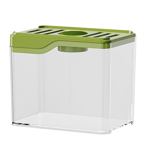 Winzige Schreibtisch-Aquarium-Schüssel, Raumdekoration, mit buntem LED-Licht, für Familie, Freunde, Miniatur-Fischtanks von Tkidplw