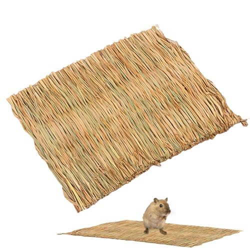 Tktouci Grasmatten,Geflochtene Kratzunterlage - Natürliche Grasmatte Als Ruheplatz, Schlafbereich & Kratzfläche Für Hasen, Katzen Und Hunde von Tktouci