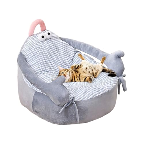 Tktouci Hundebett | Beruhigendes Bett für Welpen und Kätzchen – niedliches Cartoon-Haustier-Kuschel-beruhigendes Schlafsofa, Nest, Möbel für Wohnzimmer, Outdoor, Terrasse, Zwinger, Boden, Schlafzimmer Tktouci Hundebett | Beruhigendes Bett für Welpen und Kätzchen – niedliches Cartoon-Haustier-Kuschel-beruhigendes Schlafsofa, Nest, Möbel für Wohnzimmer, Outdoor, Terrasse, Zwinger, Boden, Schlafzimmer von Tktouci