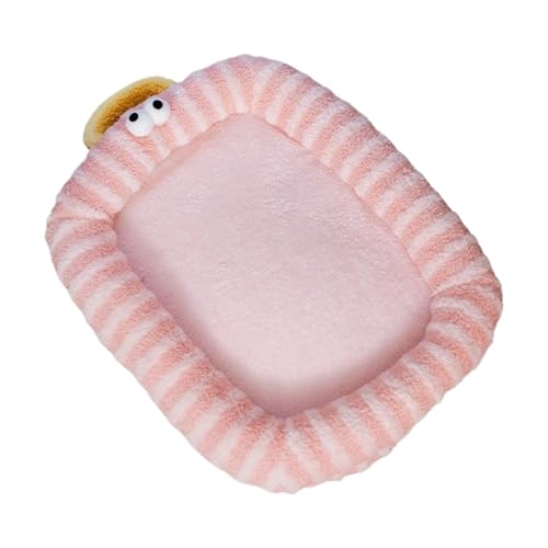 Tktouci Kleines Hundebett, niedliches Katzenbett, weich, warm, große Plüschmatte, schlafendes Haustierzubehör für den Winter, kleine Welpen, Kätzchen, drinnen und draußen, Schlafzimmer, Wohnzimmer von Tktouci