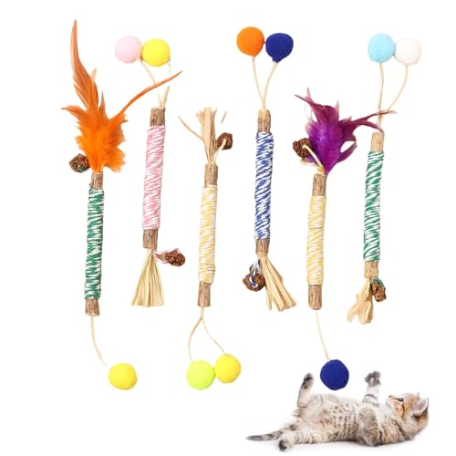 Tkxjry 6 Stück Katzenminze Sticks,Chew Toy for Cats,Natürliche Katzenminze Sticks,Dental Chew Stick,Cats Dental Care Spielzeug,Katzenminze Sticks,Knabberstangen Katze,für Zahnpflege, Spielen und Kauen Tkxjry 6 Stück Katzenminze Sticks,Chew Toy for Cats,Natürliche Katzenminze Sticks,Dental Chew Stick,Cats Dental Care Spielzeug,Katzenminze Sticks,Knabberstangen Katze,für Zahnpflege, Spielen und Kauen von Tkxjry