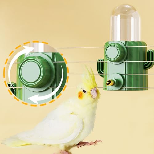 ABS Plastikpapageien Trinker Leicht Zu Reinigen Käfige Wasseranbindungen Für Wellensittiche Kanarien Kleine Tiere von Tmboryuu
