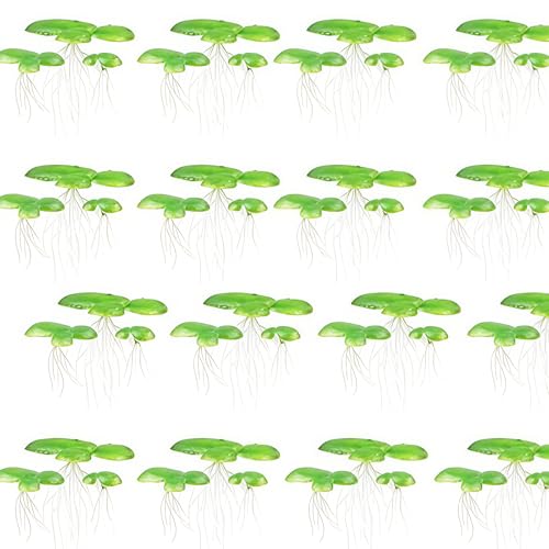 Tmboryuu 2 Pack Floating Artificial Duckweed Fish Tanks Dekorationen Sonnenlicht Barrier Algenkontrolllösung Künstliche Entenweed von Tmboryuu