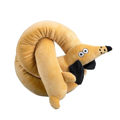 Tmboryuu Realistischer Dackel Stoff Begleiter Mit Integriertem Sound Feature Für Langeweile Relief Bei Tieren Extra Langer Plüschhund Chew Spielzeug von Tmboryuu
