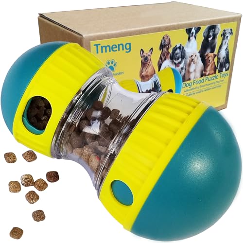 Hundefutter-Puzzle-Spielzeug, verstellbares Hundespielzeug, Leckerli-Spender, interaktives Jagd, langsames Füttern für Langeweile und Stimulierung, IQ-Training für kleine, mittelgroße Hunde (Türkis von Tmeng