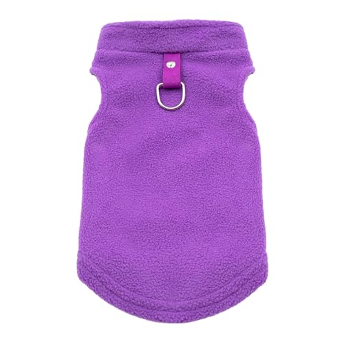 Warmes lila Haustierkostüm, Weihnachts-Hundekostüm, Haustierkatze, lustige Feiertagsparty, Cosplay, Weihnachtsmann-Verkleidung für Katzen und kleine Hunde, weihnachtlicher Aufdruck, (Purple, L) von Tmianya