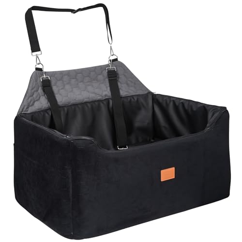Hunde Autositz, Hundesitz Auto mit Memory Foam, Waschbarem Abnehmbarem Bezug Hundesicherheitsgurt, Autositz Hund für Mittel und Große Hunde unter 54 kg, Hundesitz Auto Rückbank (78x55x53cm) von Tnamdan