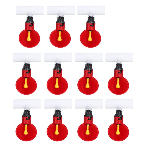 10 Stück automatische Hühnerwassertrinker, 1/2 Zoll Tee Geflügel Henne Fütterung Wasserbecher Werkzeuge 10 Stück automatische Hühnerwassertrinker, 1/2 Zoll Tee Geflügel Henne Fütterung Wasserbecher Werkzeuge von Tnfeeon