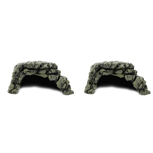 2 Stück Reptilienversteck, Reptilienbox, Unterschlupf, Terrarium, Versteck, Höhlen für Aquarium, Terrarium, Dekoration, Ornament, 11,9 X 10,9 X 6,1 cm 2 Stück Reptilienversteck, Reptilienbox, Unterschlupf, Terrarium, Versteck, Höhlen für Aquarium, Terrarium, Dekoration, Ornament, 11,9 X 10,9 X 6,1 cm von Tnfeeon