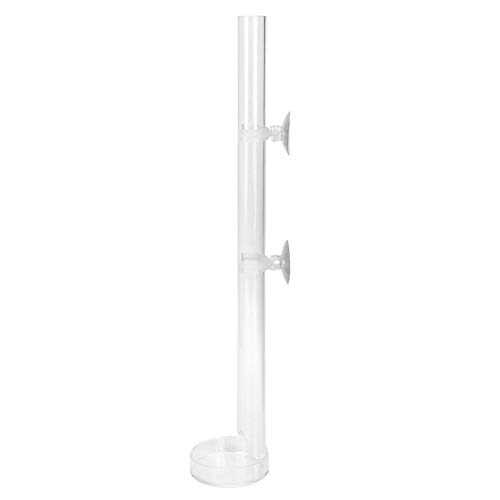 Acryl Shrimp Feeder Tube, Zieraquarium Feeding Tube Fischfutterbehälter Set mit Saughaken Aquarium Zubehör(25cm) von Zerodis