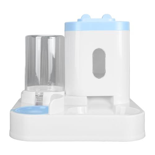 Automatischer Wasserspender für Tiernahrung mit Großer Kapazität, 2-in-1-Design, Abnehmbar, Transparentes Fenster, Sicher und Langlebig (Blue) von Tnfeeon