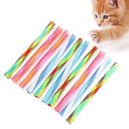 Cat Spring Tube Toy, 10St. Frei Faltbare Springform Mehrfarbiges Cat Bouncing Toy Fun Pet Action Interaktives Spielzeug Cat Spring Tube Toy, 10St. Frei Faltbare Springform Mehrfarbiges Cat Bouncing Toy Fun Pet Action Interaktives Spielzeug von Tnfeeon