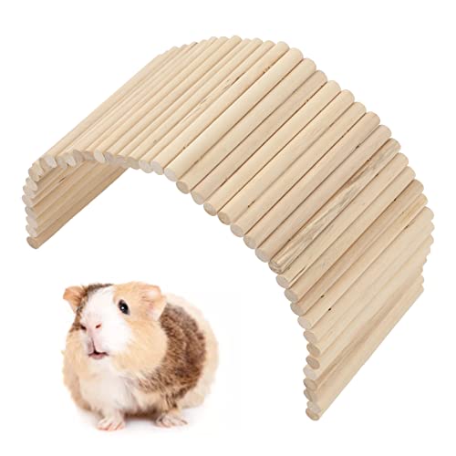 Haustier-Versteckbrücke, Hölzerne Nagetiere, die Klettertunnel Kauen, Kleine Tiere, Biegsame Brücke, Rampe, Hüttenversteck für Meerschweinchen, Frettchen, Igel, Chinchillas und Andere Nagetiere Haustier-Versteckbrücke, Hölzerne Nagetiere, die Klettertunnel Kauen, Kleine Tiere, Biegsame Brücke, Rampe, Hüttenversteck für Meerschweinchen, Frettchen, Igel, Chinchillas und Andere Nagetiere von Tnfeeon