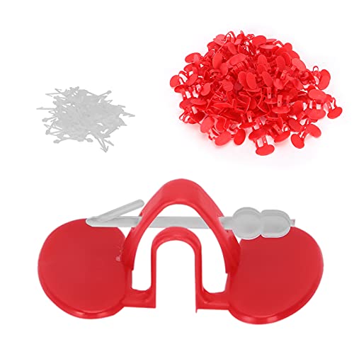 Hühner -Peper 100pcs Hühnergläser mit Augenembolien für Kleine und Mittlere Größe (Mittlerer Doppelbalken) von Tnfeeon