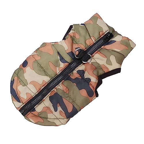 Hund Winterjacke Camo wasserdichte Mantel Hunde Tarnkostüm für Kleine Hunde (S-1) von Tnfeeon