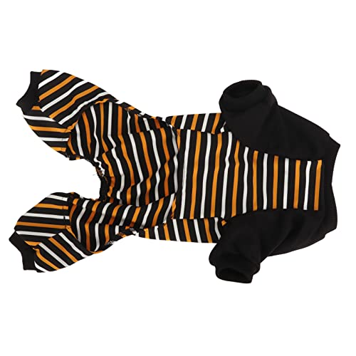 Tnfeeon Hunde Gestreifte Pyjamas, Hündchen-Pyjamas Welpen Hemd Outfits für Katzen Kleidung für Welpen Katzen Tägliche Kleidung (XL) von Tnfeeon