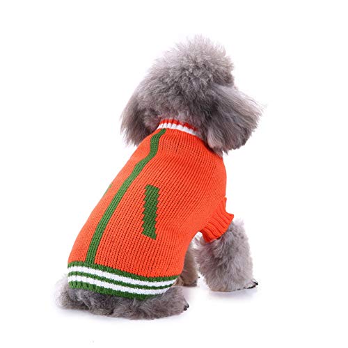 Hundekleidung, Gestrickte Pullover Wintermantel Kleidung Hält Warmer Strickpullover Terylene, Damit Haustiere Nicht Kalt Fangen (S) von Tnfeeon