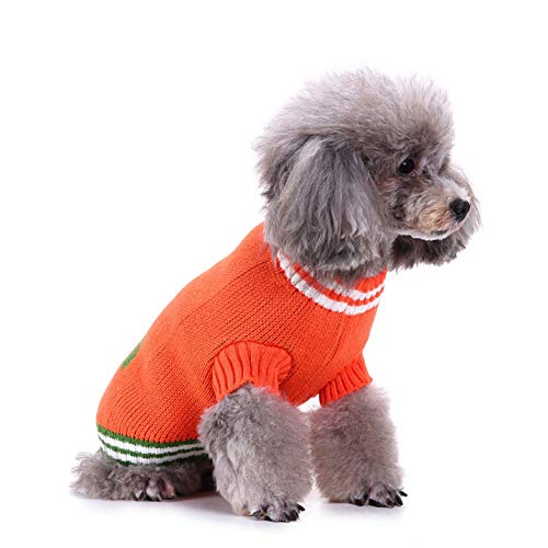 Hundekleidung, Gestrickte Pullover Wintermantel Kleidung Hält Warmer Strickpullover Terylene, Damit Haustiere Nicht Kalt Fangen (XL) von Tnfeeon