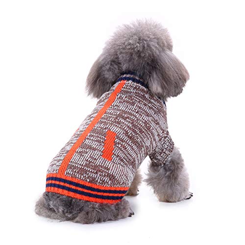 Hundekleidung, Gestrickte Pullover Wintermantel Kleidung Hält Warmer Strickpullover Terylene, Damit Haustiere Nicht Kalt Fangen (XL) von Tnfeeon