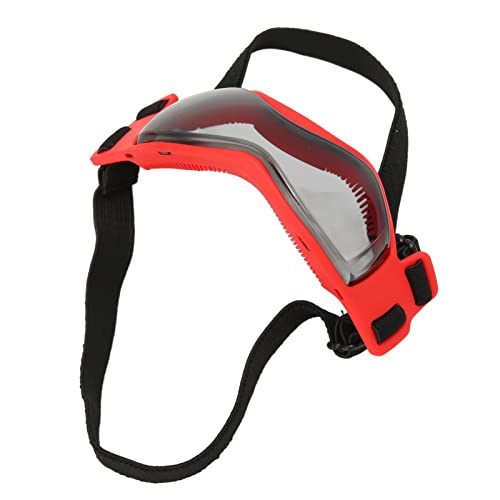 Tnfeeon Hundesonnenbrille für Kleine Mittelgroße Hunde UV-Schutzbrille mit Verstellbarem Riemen für Augen- und Windschutz (Rot) von Tnfeeon