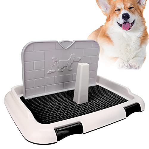 Hundetoilette Overlay, Hundetoilette Indoor Welpentoilette V Potty Potty Hundetoilette mit 1 X Hundetoilette für Hundetoilette (Schwarz) von Tnfeeon