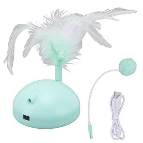 Katzenspielzeug Automatisch Beweglicher Ball Bundle Feder Kätzchen Spielzeug DIY Haustiere Smart Electric Teaser für Indoor-Kätzchen Selbstspiel USB Wiederaufladbar 600mAh Katzenspielzeug Automatisch Beweglicher Ball Bundle Feder Kätzchen Spielzeug DIY Haustiere Smart Electric Teaser für Indoor-Kätzchen Selbstspiel USB Wiederaufladbar 600mAh von Tnfeeon