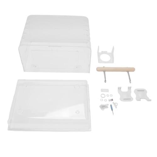 Kleiner Hamsterkäfig, Hamster -Reiseträger Tragbare Kleine Tiere mit Reisebehäuse Klares Acryl -Multifunktional -Pet -Ausgangskäfig Cleary Clear von Tnfeeon