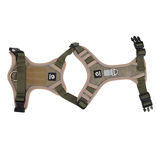 Leichtes Hundegeschirr, StrapazierfäHiges, Atmungsaktives, Ausbruchsicheres, Reflektierendes Hundegeschirr Zum Gehen, Laufen, Trainieren, Wandern (XL) von Tnfeeon