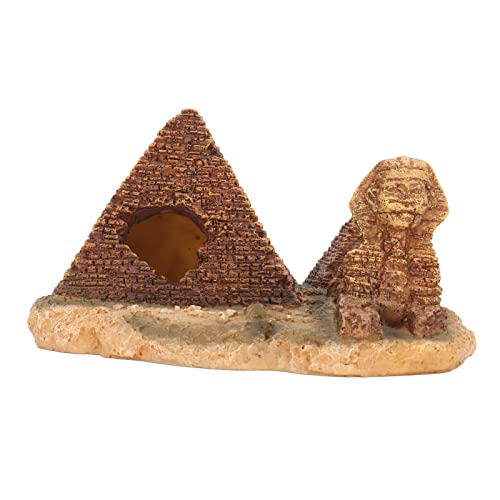 Tnfeeon Aquarium-Dekoration, Pyramide, Aquarium-Dekoration, ägyptische Pyramide, Steingarten, Versteckt, Höhle, Baumhaus, Versteck Tnfeeon Aquarium-Dekoration, Pyramide, Aquarium-Dekoration, ägyptische Pyramide, Steingarten, Versteckt, Höhle, Baumhaus, Versteck von Tnfeeon