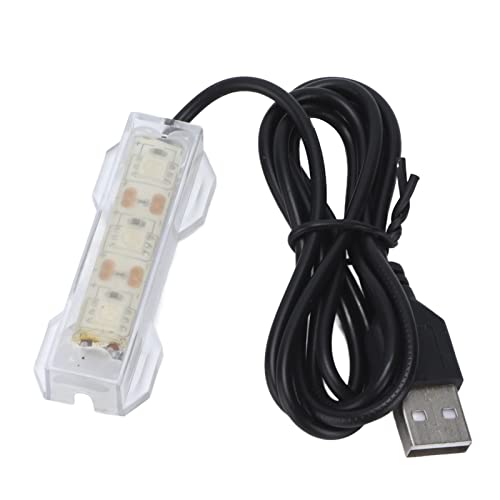 Tnfeeon Aquarium-Licht, USB-Lade-Kunststoff-Mini-Aquarium-Licht Hohe Helligkeit Buntes LED-Licht für Korallen-Wasserpflanzen und Fischhaltung Tnfeeon Aquarium-Licht, USB-Lade-Kunststoff-Mini-Aquarium-Licht Hohe Helligkeit Buntes LED-Licht für Korallen-Wasserpflanzen und Fischhaltung von Tnfeeon