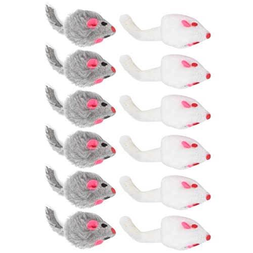 Tnfeeon Bündel Süßes Katzenspielzeug, Interaktives Plush -Mouse -Spielzeug für Innenkatzen, Kätzchen, Katzenfängerspielzeug, 12 Pack, Ideal für Bewegung, Linderung von Angstzuständen Tnfeeon Bündel Süßes Katzenspielzeug, Interaktives Plush -Mouse -Spielzeug für Innenkatzen, Kätzchen, Katzenfängerspielzeug, 12 Pack, Ideal für Bewegung, Linderung von Angstzuständen von Tnfeeon